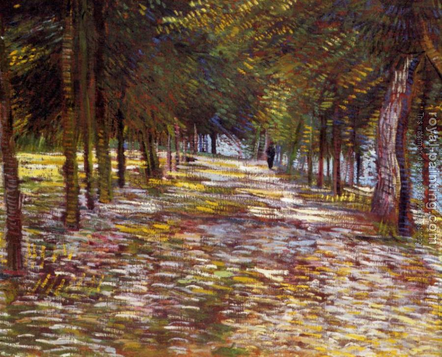 Vincent Van Gogh : Avenue in the Voyer, d'Argenson Park at Asnieres